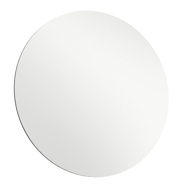 Yezi 50Cm Round Wall Mirror Frameless Tempered Glass Mirrors