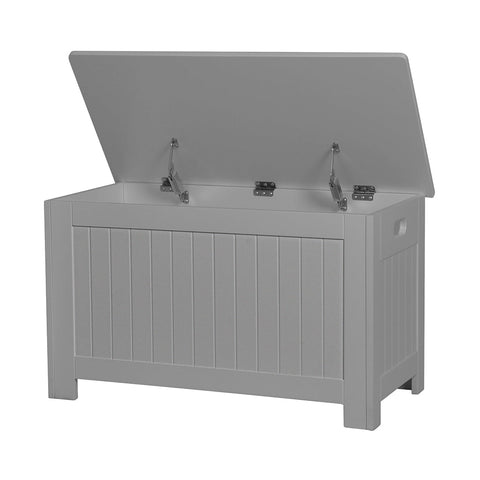 Levede Kids Toy Box Storage Chest Cabinet Grey Toy Boxes