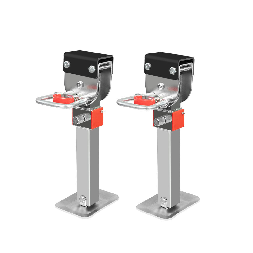 Manan 2X 410Mm 545Mm Drop Down Corner Silver Caravan Parts Accessories