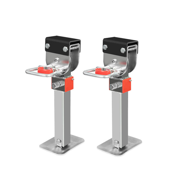 Manan 2X 410Mm 545Mm Drop Down Corner Silver Caravan Parts Accessories