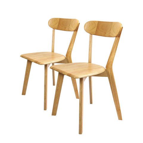 Levede 2X Wooden Kitchen Dining Chairs
