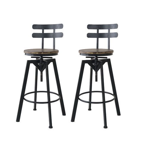 Levede 1X Bar Stool Industrial Adjustable Benches Bar Stools