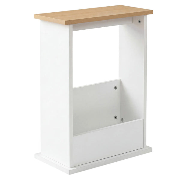 Levede Slim Side Table With Magazine Rack Modern Storage For Living Room Side Tables