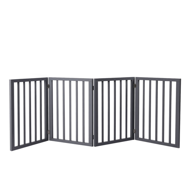Pet Gate Dog Fence Retractable Grey 185Cm X 60.5Cm 1.8Cm Fences & Pens