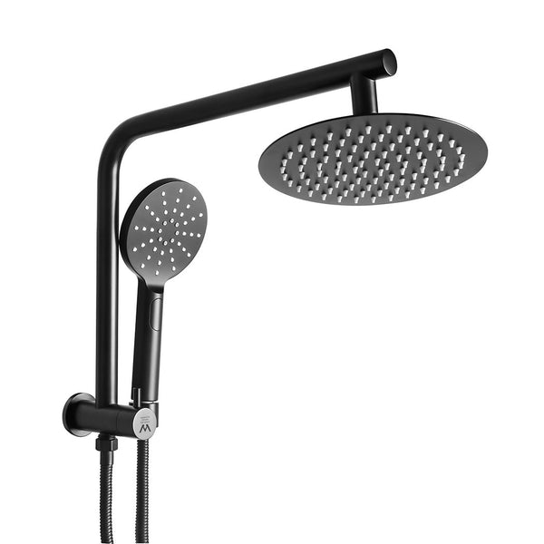 Shower Head High Pressure Set Rain Round Black Shower Heads & Combos