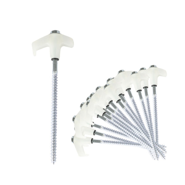 Mountview Heavy Duty Steel Tent Pegs 15X Set Durable Ground Stakes For Outdoor Camping Tent & Canopy Accessories