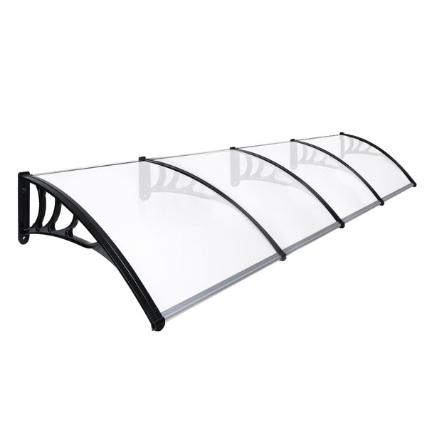 Mountview Door Awning Outdoor 1M X 4M Transparent 1X4m Awning & Canopy Parts