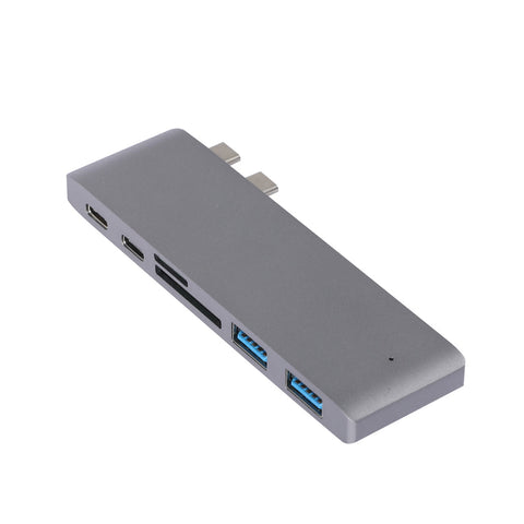 Usb 3.0 Type C Hub 6 Port Powered Adapter Grey Usb Cables Hubs & Adapters