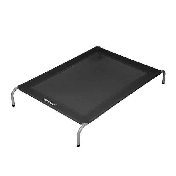 Pawz Elevated Trampoline Pet Bed Dog L Black Large Pet Beds