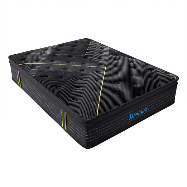Dreamz Super King 35Cm Bamboo Euro Top Spring Mattress Mattress Toppers & Protectors