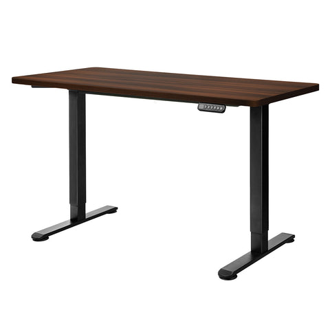 Levede Motorised Standing Desk Adjustable 120Cm Walnut 800X 1.5Mm Standing Desks