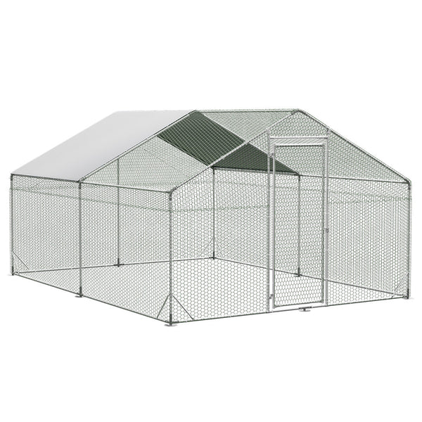 Pawz 400X300x194cm Large Metal Walk In Chicken Coop Cage Spacious And Secure Home For Poultry Poultry Cages