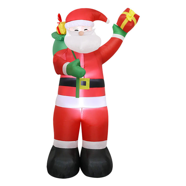 Santaco Inflatable 2.4M Claus Led Christmas Decor Seasonal Decorations