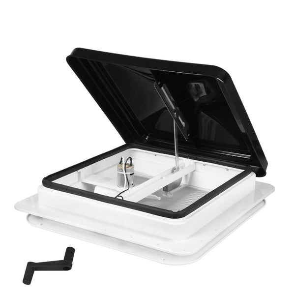 Manan 12V Roof Vent Fan Rv Black Efficient Air Circulation For Trailers And Campers Roof Vents