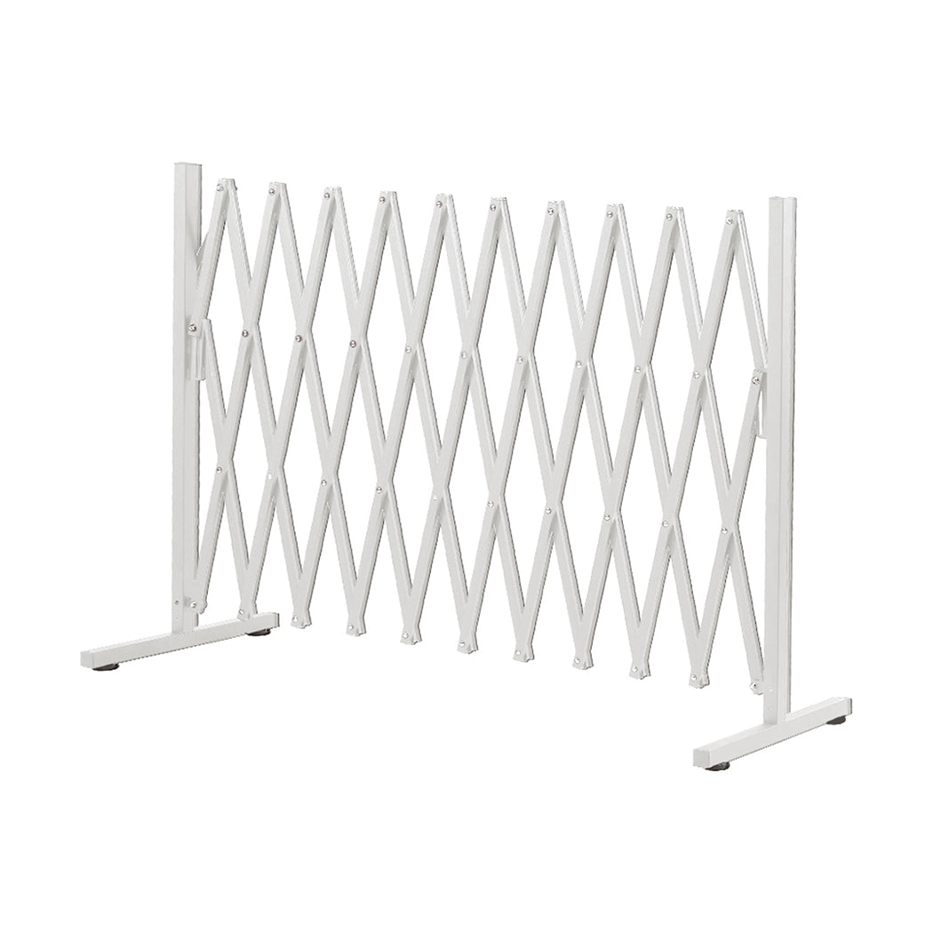 Garden Security Fence Gate Expandable White Gates