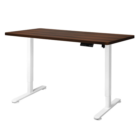 Levede Motorised Standing Desk Adjustable 140Cm Walnut 1000X 1Mm Standing Desks