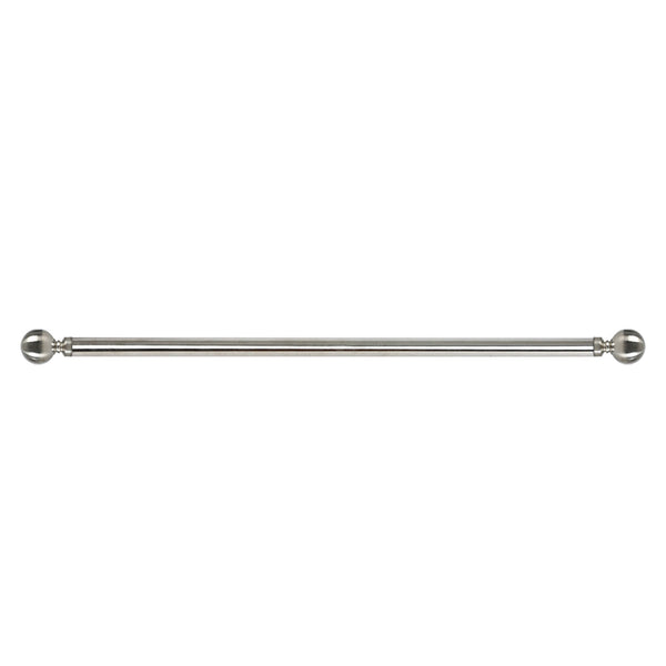 Marlow Steel Curtain Rod Satin Nickel Quiet Rail For Smooth And Stylish Window Treatments Curtain Poles & Accessories