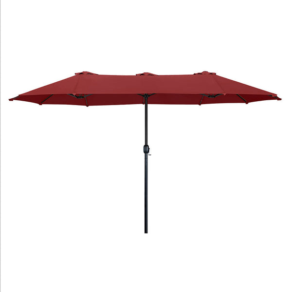 Mountview Big Parasol Patio Umbrella Outdoor Garden 200Cm X 380Cm 233Cm Red Patio Umbrellas