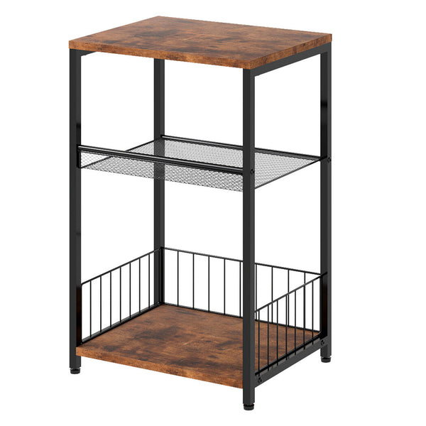 Levede Side Table 3 Tier Storage Shelf Modern Side Tables