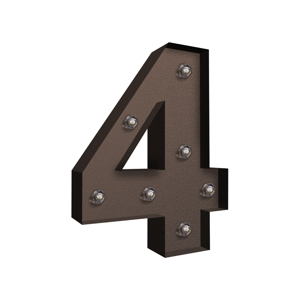 Led Metal Number Lights Free Standing Plaques & Signs