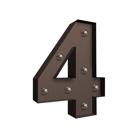 Led Metal Number Lights Free Standing Plaques & Signs