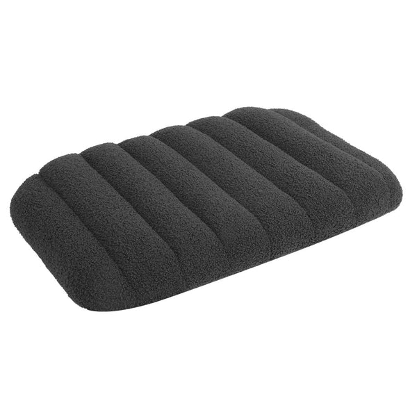 Pawz M Size Orthopedic Dog Bed With Sherpa Plush Removable Cover In Grey Pet Beds