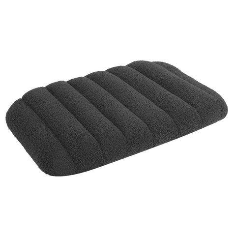Pawz M Size Orthopedic Dog Bed With Sherpa Plush Removable Cover In Grey Pet Beds