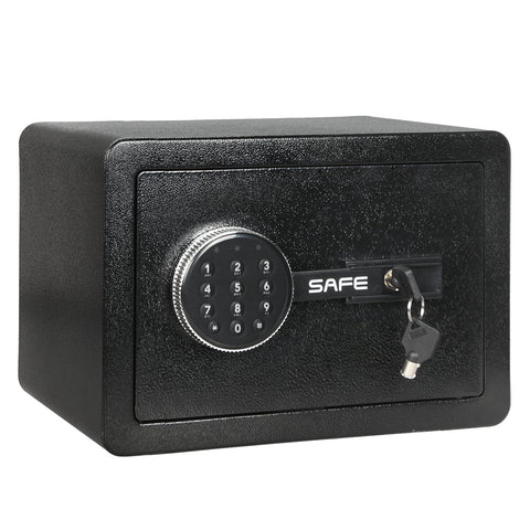 8.1L Digital Security Safe Box Password Key Lock Cash Key Safes Boxes & Hideaways
