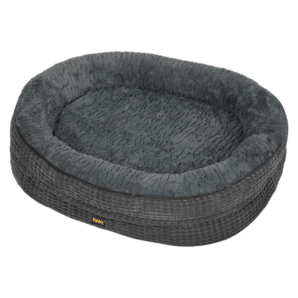 Pawz Orthopedic Plush Dog Bed Grey Xxxl Washable Cushion Pet Beds