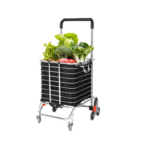 Mountview Foldable Shopping Cart Trolley Shopping Trolleys Baskets