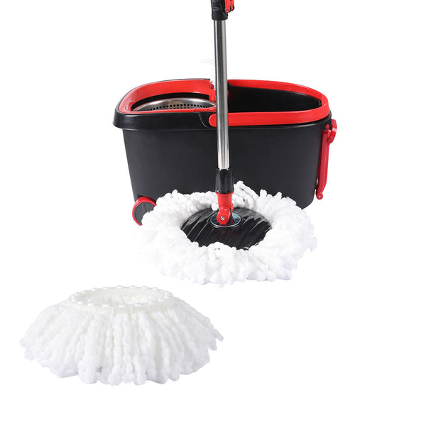Cleanflo Spin Mop Bucket Set 360 Degree Black Mops Brooms & Scrubbers