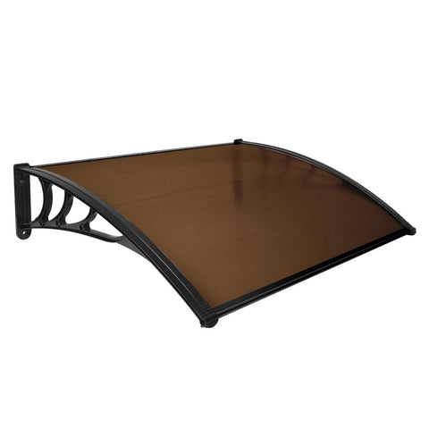 Mountview Door Awning Outdoor 1M X 1.2M Brown 1X1.2M Awning & Canopy Parts