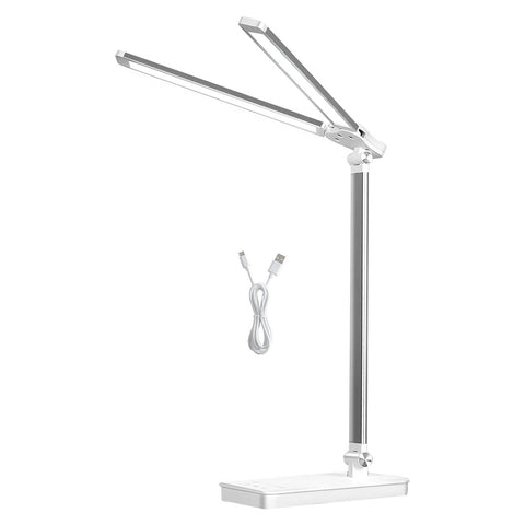Emitto Double Head Desk Lamp Led Light Eye Caring Usb Lamps