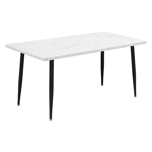 Steel Dining Table 4 6 Seater 150Cm White Dining Tables