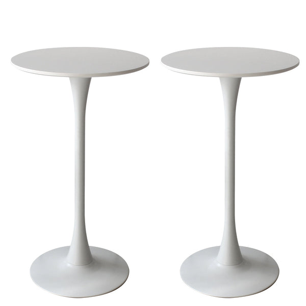 Levede 2X Round Bar Table Pub Tables White Bar Tables