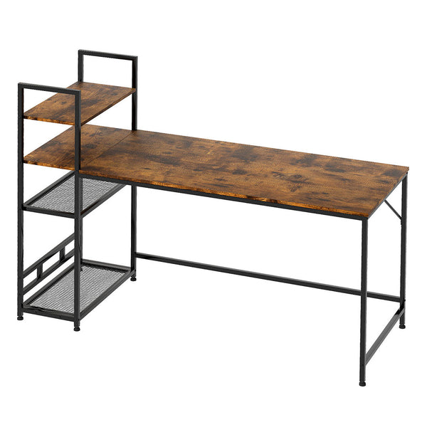 Levede Computer Desk Study Home Table With 4 Tier Shelf Home Office Desks