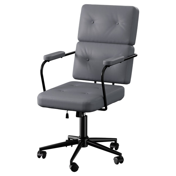 Levede Ergonomic Office Chair Computer Pu Grey Office Chairs