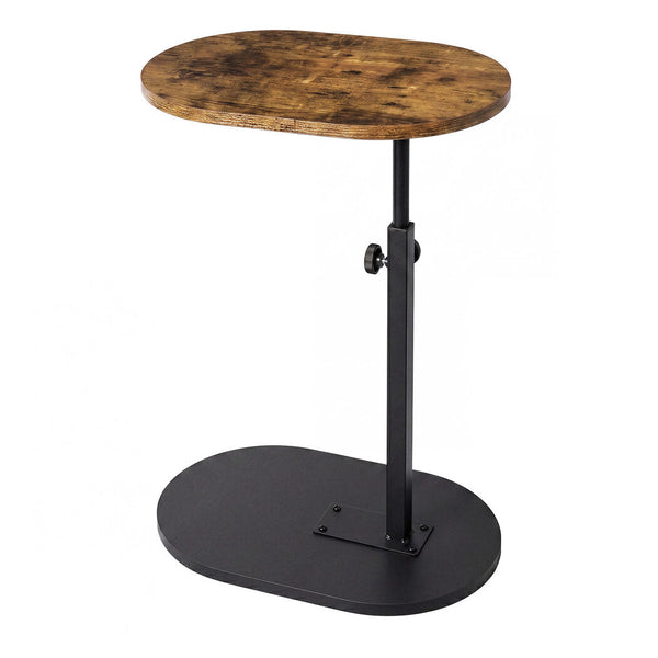 Levede C Shaped Side Table With Adjustable Height And 360 Rotating Top Side Tables