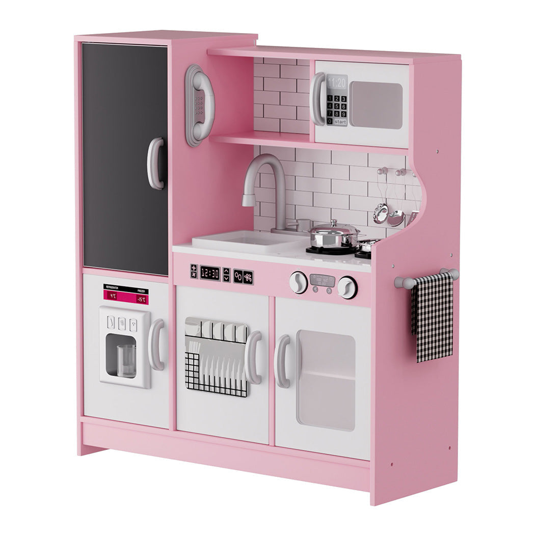 Bopeep Kids Kitchen Set Wooden Pretend Play Cooking Toy Pretend Kitchens