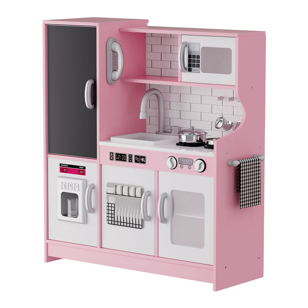 Bopeep Kids Kitchen Set Wooden Pretend Play Cooking Toy Pretend Kitchens