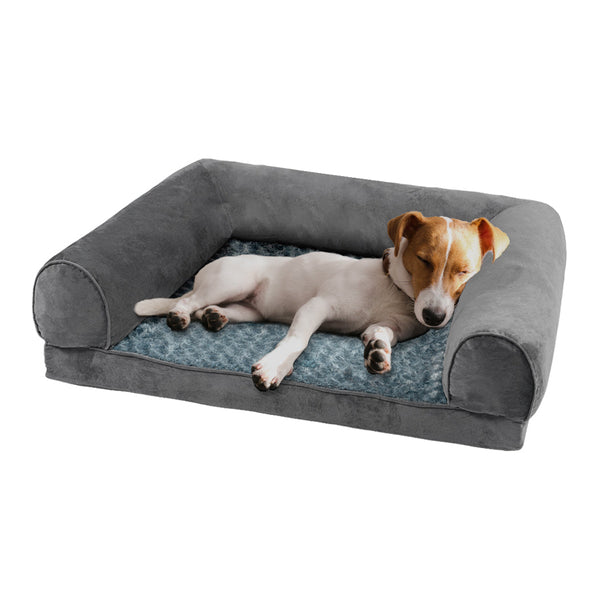 Pawz Pet Bed Sofa Dog Beds Bedding Soft M Cover Grey Medium Pet Beds