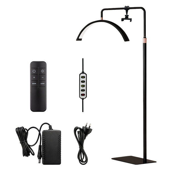 Emitto Half Moon Led Lash Light Adjustable Height 5 Color Temps 4000Lm Lamps