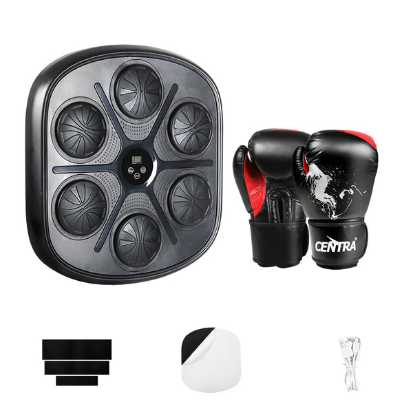 Centra Punching Box With 12 Oz Boxing Glove Wall Mounted Smart Music Trainer Punching Bags