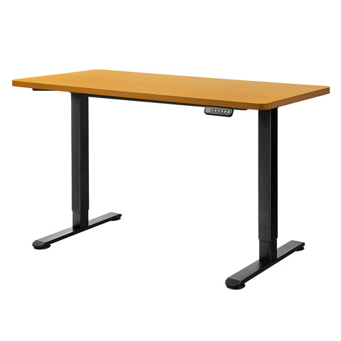 Levede Motorised Standing Desk Adjustable 120Cm Natural 800X 1.5Mm Standing Desks