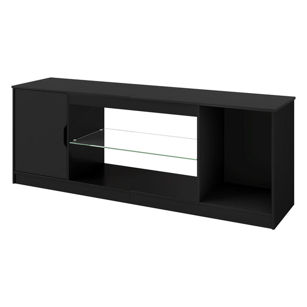 Levede Tv Stand Storage With Led 140Cm Black Tv Stands & Mounts