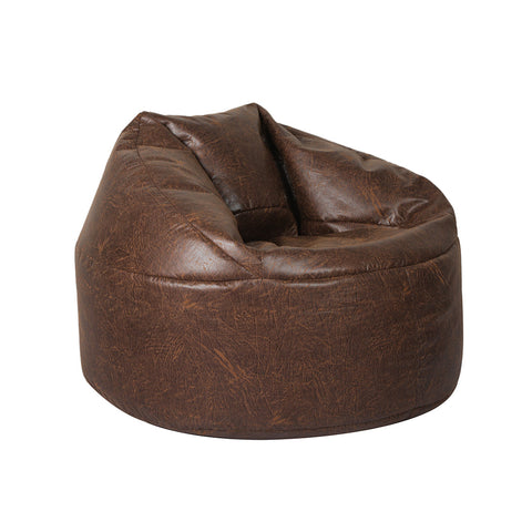 Marlow Bean Bag Chair Cover Pu Couch Brown Bean Bags & Inflatables