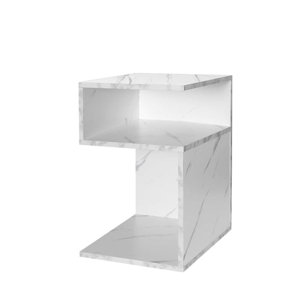 Levede 1X Drawers Side White Bedside Tables