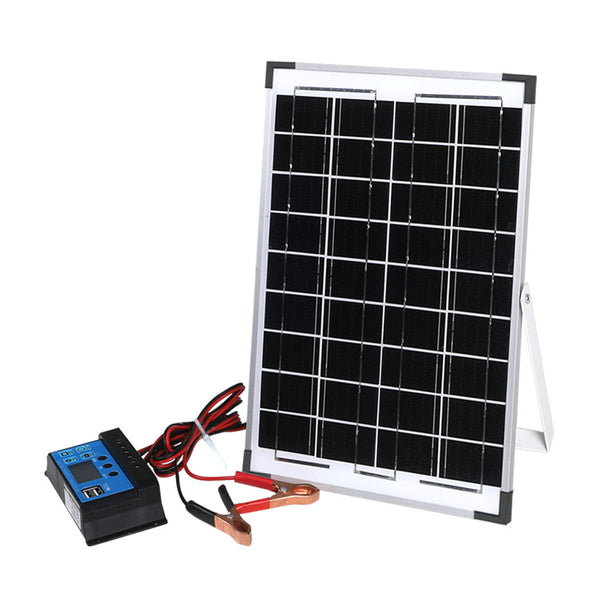 12V 10W Solar Panel Kit Mono Caravan Solar Panels & Kits