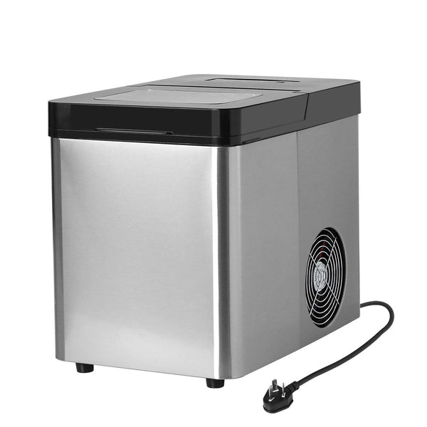 Spector Ice Maker Commercial 2.1L Portable Silver Countertop Ice Makers