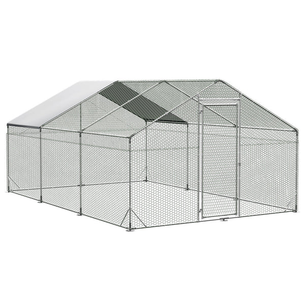 Pawz 600X300x194cm Large Metal Walk In Chicken Coop Cage Poultry Cages